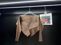 Miyake 2025 Прилавок Качества Пригородный Топ Простой Повседневный Стиль С Новым Необычным Дизайном Универсальный Модный Для Весеннего Сезона