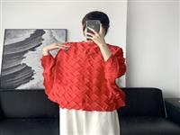 Женская Однобортная Плиссированная Рубашка